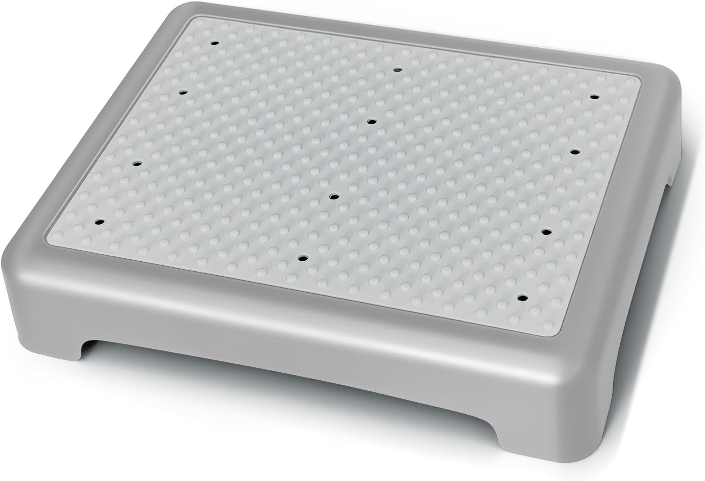One Step Stool for Seniors & Adults, Indoor/Outdoor Mobility Step Stool, Portable Stair Assist, Anti-Slip Safety Step Platform for Bathroom, Kitchen and Bedroom, 550lbs Capacity