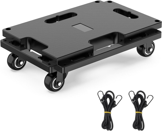 LLMRR Furniture Dolly 4 Wheels, Furniture Movers with Wheels, 440 Lbs Capacity Each, Portable Moving Dolly Heavy Duty, Interlocking Small Dolly with Wheels, 1 Pack