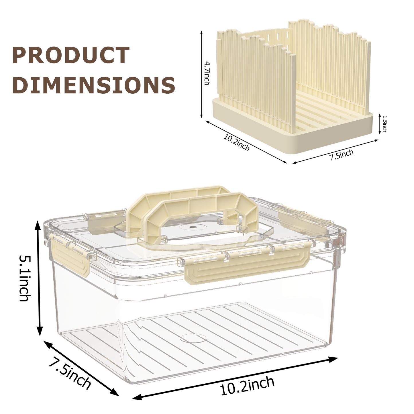 LLMRR New Versatile Bread Slicer for Homemade Bread, Bagel Slicer with Transparent Storage Box, Bread Cutter Bread Slicer, Sealed Store of Bread Slices, Suitable for Bagels, Sandwiches and Toast